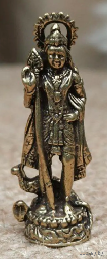 Статуэтка миниатюра Картикея Бронза Индия
