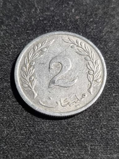 Тунис 2 миллима 1960