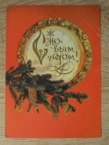ПОДПИСАННАЯ ОТКРЫТКА СССР. "С НОВЫМ ГОДОМ". фото. И. ДЕРГИЛЕВА. 1982 год.