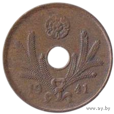 Финляндская Республика (Финляндия). 10 пенни 1941 г. Ель. Ёлка.
