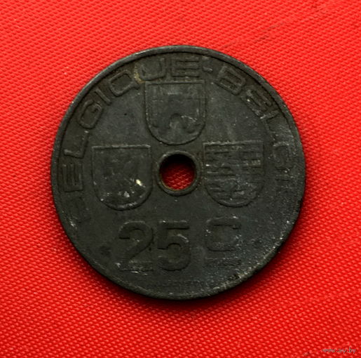25-01 Бельгия, 25 сантимов 1942 г. Французский тип