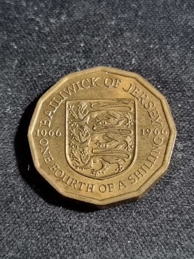 Джерси 1/4 шиллинга 1966