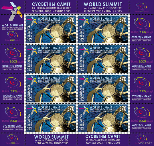 2005 БЕЛАРУСЬ  коллекционная марка Всемирный саммит по вопросам информационного общества  MNH
