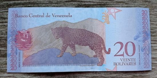 Werty71 Венесуэла 20 боливаров 2018 UNC банкнота
