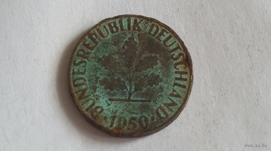 Германия 5 пфеннигов 1950