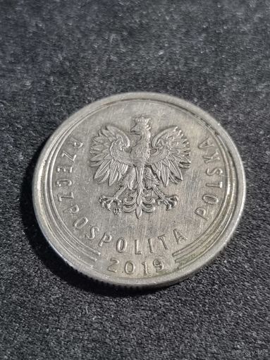 Польша 1 злотый 2019  НЕ МАГНИТ