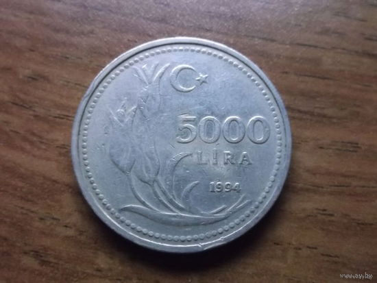 Турция 5000 лир 1994