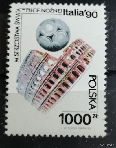 Польша 1990 Спорт ЧМ Италия футбол