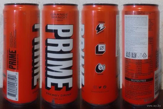 Банка от энергетика PRIME Orange Mango 2023 330ml (ОБМЕН/ПРОДАЖА/ТОРГ) 1лот=1шт