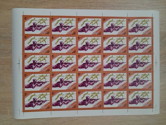 Лист 1984 г. Олимпийские игры Сараево 5 к.