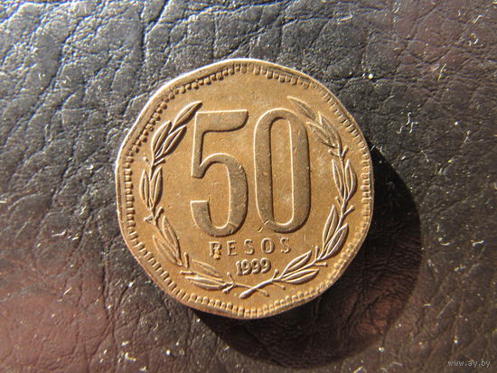 Чили. 50 песо. 1999. С 20 копеек. Распродажа коллекции. Смотрите другие лоты.