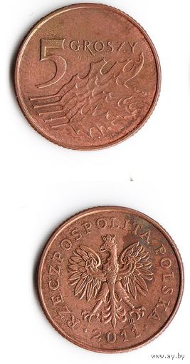 5 грошей Польша 2011 года