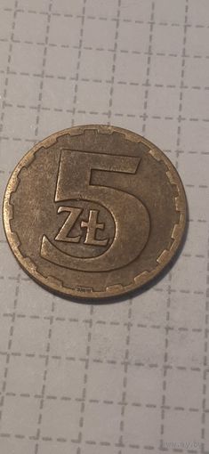 5 злотых Польша 1976 год
