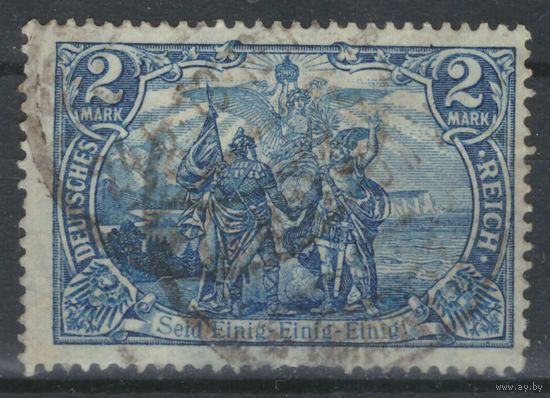 Рейх - 1902г.- Север и Юг, фрагмент картины - 1 марка - полная серия, гашёная [Mi 82]. Без МЦ!