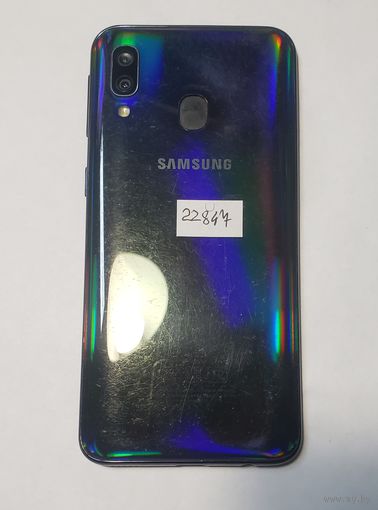 Телефон Samsung A40 (A405FM/DS), серый. 22847