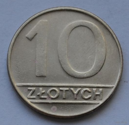 Польша, 10 злотых 1989 г.