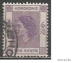 Гонконг. Королева Елизавета II. 1954г. Mi#179.