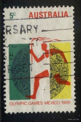 Австралия - 1968 [Mi. 406] Гашеная (AU10)