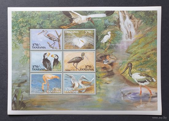 Фауна. Птицы 1МЛ Танзания 1999 MNH** Mi 3336-3341 8.5e кат