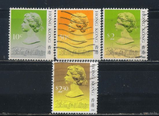GB Колонии Гонконг Китай 1987-91 EII Стандарт #507I,509I,517III,610