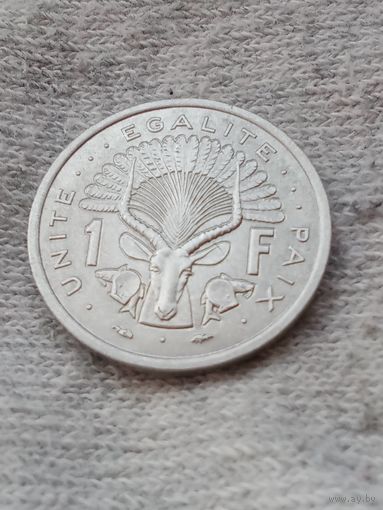 19. Распродажа коллекции! Джибути 1 франк 1977г. Нечастая! UNC!