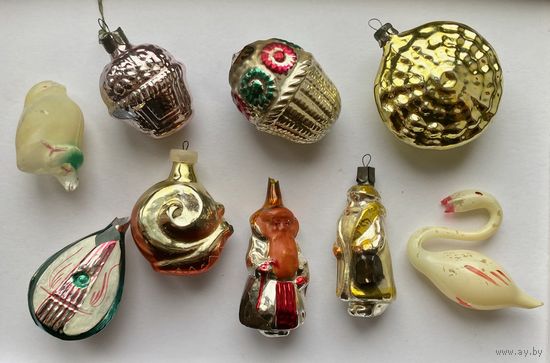 Елочные игрушки в реставрацию, лотом