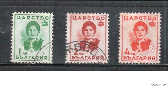 Болгария-1937, (Мих.312-314), гаш. ,  Принцесса Мария-Луиза (полная серия)