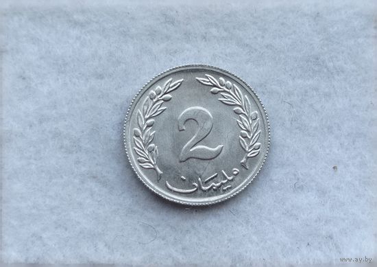 Werty71 Тунис 2 миллима 1960 1 1