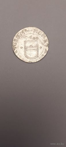 Швейцария Цуг 3 крейсера 1600 год, очень редкие, с рубля