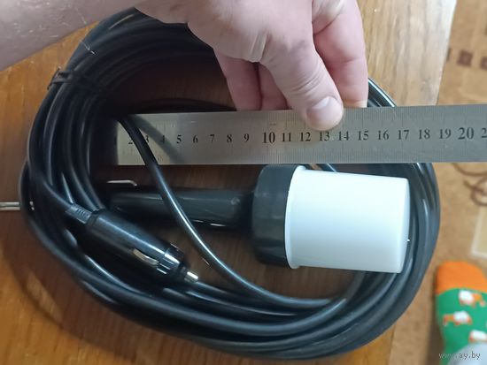 Переноска от прикуривателя автомобиля 12 V 10 метров с крюком