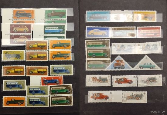 СССР. Автомобили, сборный лот. Все марки негашеные в коллекционном состоянии**. Аукцион с рубля без минимальной цены.