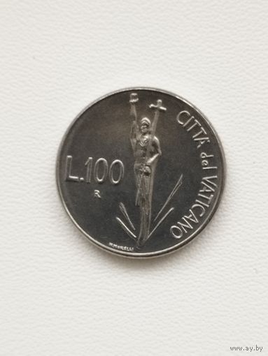 Ватикан 100 лир 1991 год