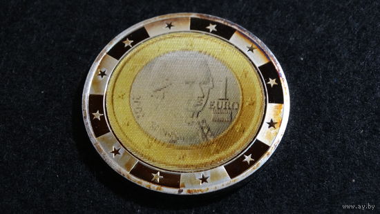 Валюты Европы 1 шиллинг 2001г. стерео-вставка