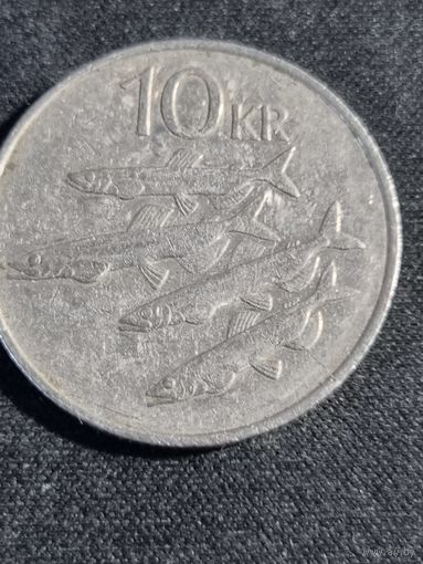 Исландия 10 крон 1984