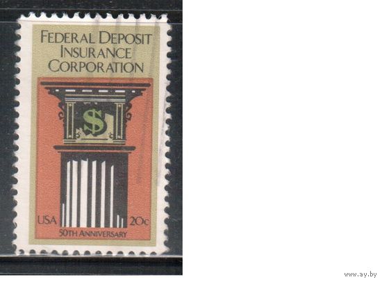 США-1984, (Мих.1675) , гаш. , Страхование вкладов (одиночка)