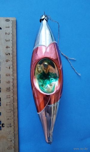 Ёлочная игрушка из СССР. Сосулька. С рубля