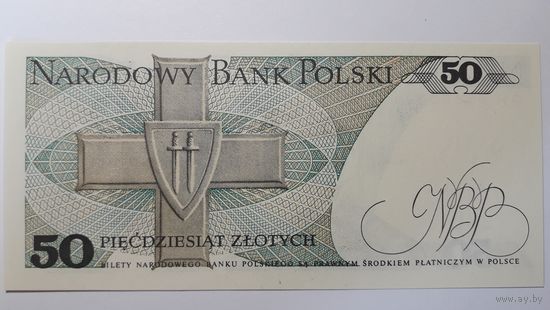 Польша, 50 злотых 1988 г. Серия GH. UNC.