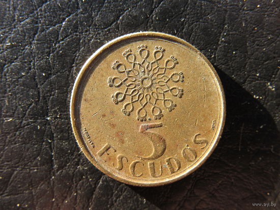 Португалия. 5 эскудо. 1989. С 20 копеек. Распродажа коллекции. Смотрите другие лоты.