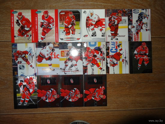 Хоккейные карточки.НХЛ. Carolina Hurricanes-16 карт