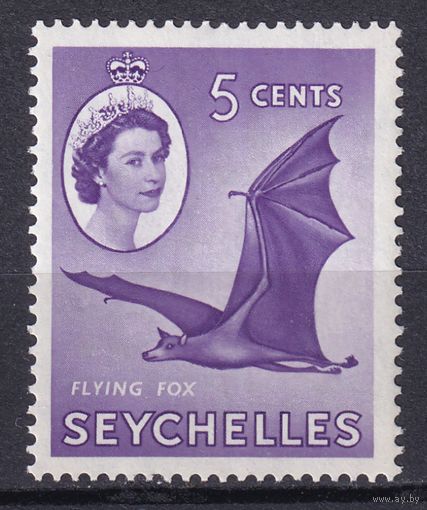 105.BrKSe. Великобритания. Колонии. Сейшельские острова. Елизавета II. Местные мотивы. 5C. 1954 г. Mi.#172. MNH.