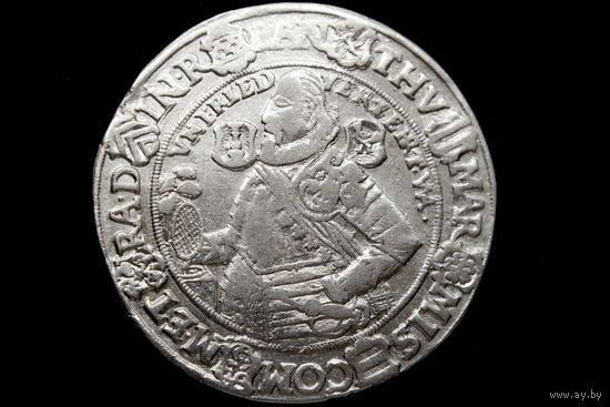 Талер 1624 г. Саксен-Кобург-Эйзенах (Германия), Иоганн Казимир и Иоганн Эрнст. Пореже!