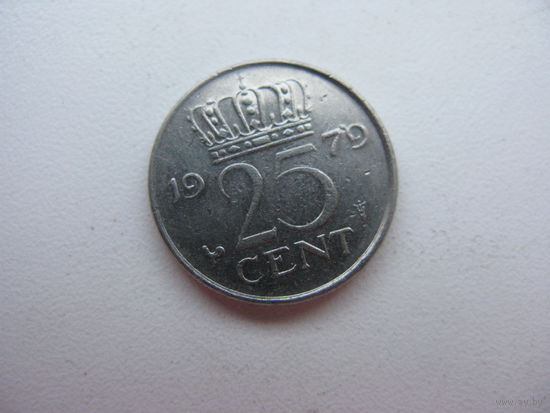 25 центов Нидерланды 1979 г.