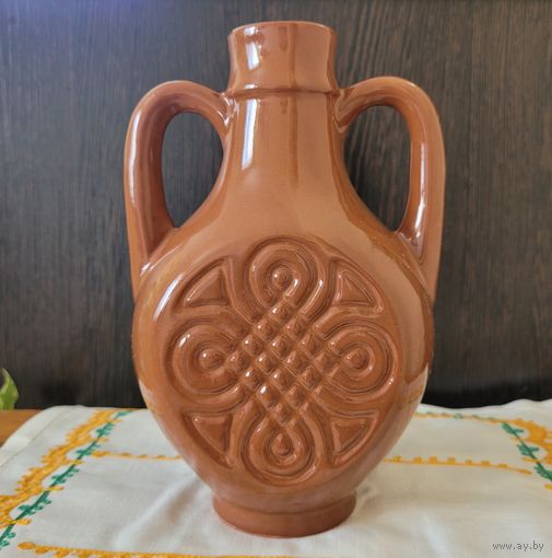 Кувшин/амфора,  глазурованная керамика.