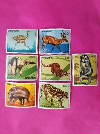 Парагвай. Фауна. ( 7 марок ) 1972 года. 6-15.