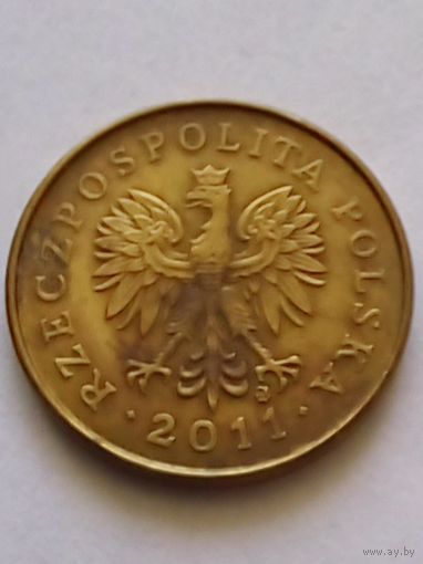 Польша 2 гроша 2011 г.
