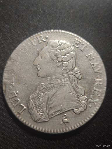 Франция, Людовик XVI. Экю 1784 г. Париж. Крупная монета.