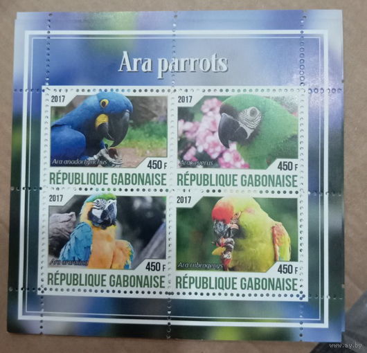 СЕРИЯ Блоков птицы  фауна MNH