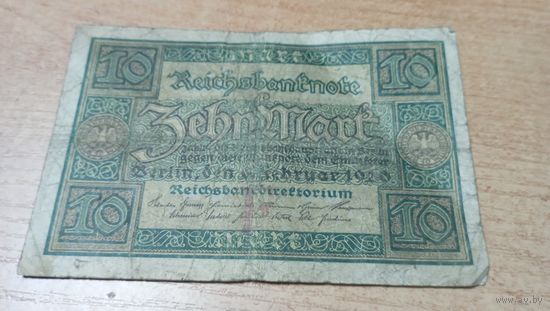 10 Марок 1920 год Германии **76691