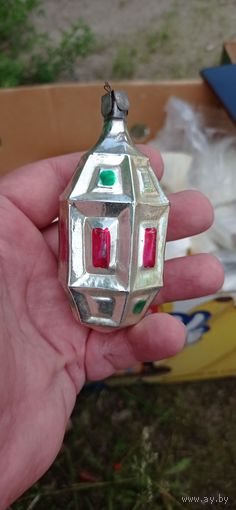 РЕДКАЯ ЁЛОЧНАЯ ИГРУШКА СССР  ФОНАРИК ЛОТ 28 КАТАЛОГ СОСТОЯНИЕ ! НА  ФОТО . ОРИГИНАЛ  .  Распродажа Коллекции !!! . Экспресс  Аукцион  не с рубля без МПЦ и прочего 3 ДНЯ  .Много лотов в продаже .