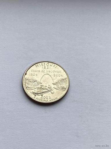 25 центов 2003 г. Миссури, США